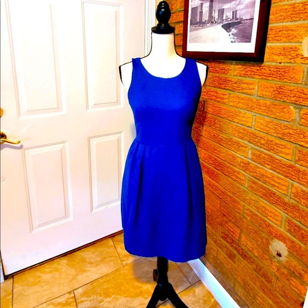 J. Crew Blue Dress. Size 4. Nice condition.